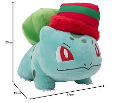 Pokemon 8In Holiday Bulbasaur With Striped Hat