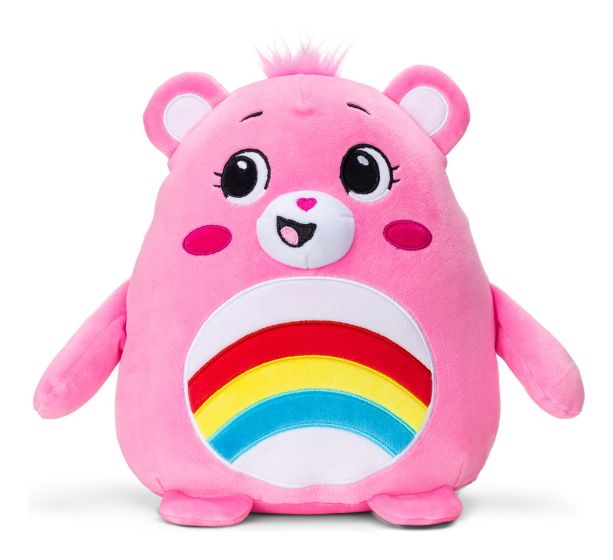 Care Bears 25cm Squishies - Cheer Bear - SOFT TOYS - Beattys of Loughrea