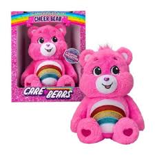 Care Bears 35cm Glitter Belly Medium Plush - Cheer Bear - SOFT TOYS - Beattys of Loughrea
