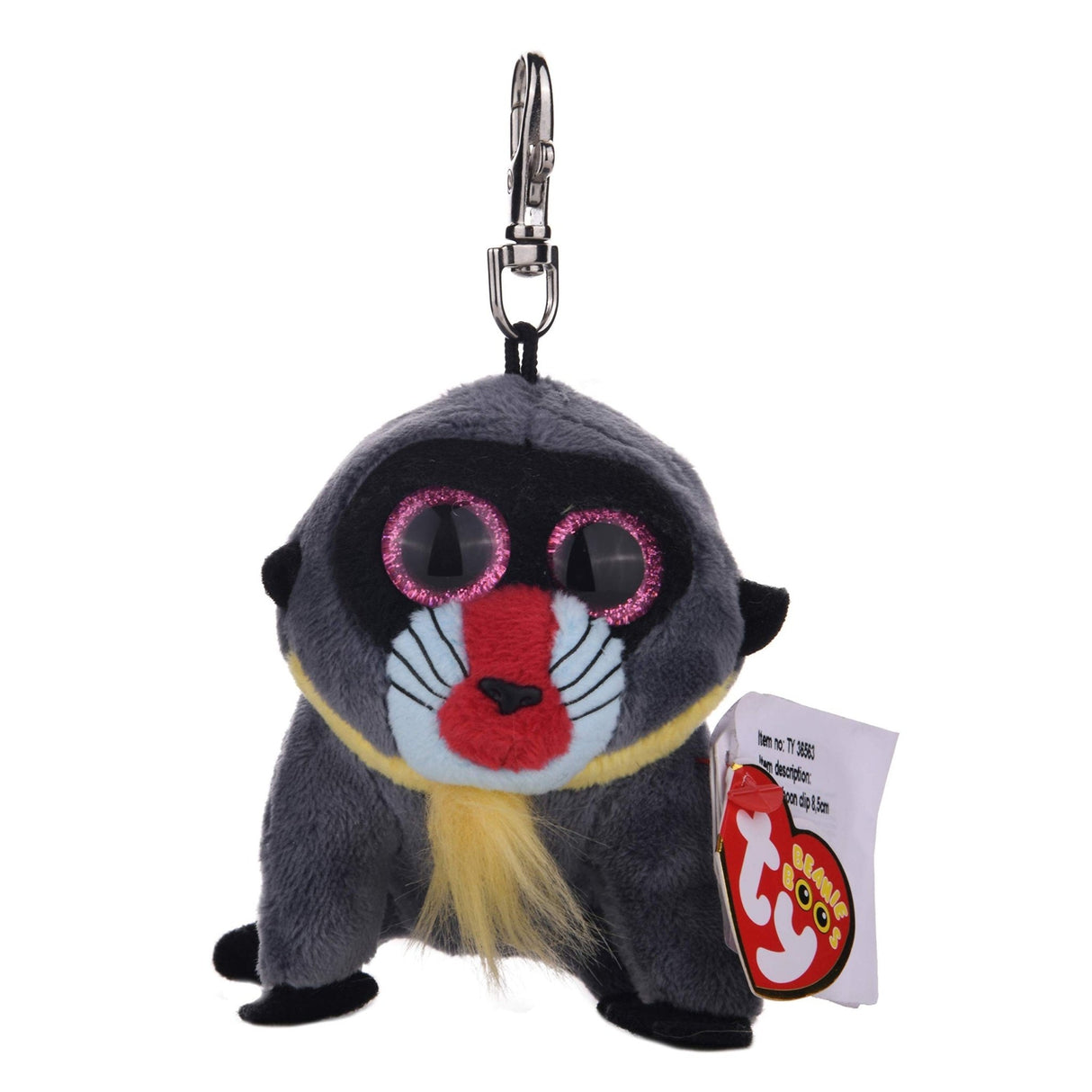 Wasabi Baboon Boo Key Clip - Beattys of Loughrea | www.beattys.ie