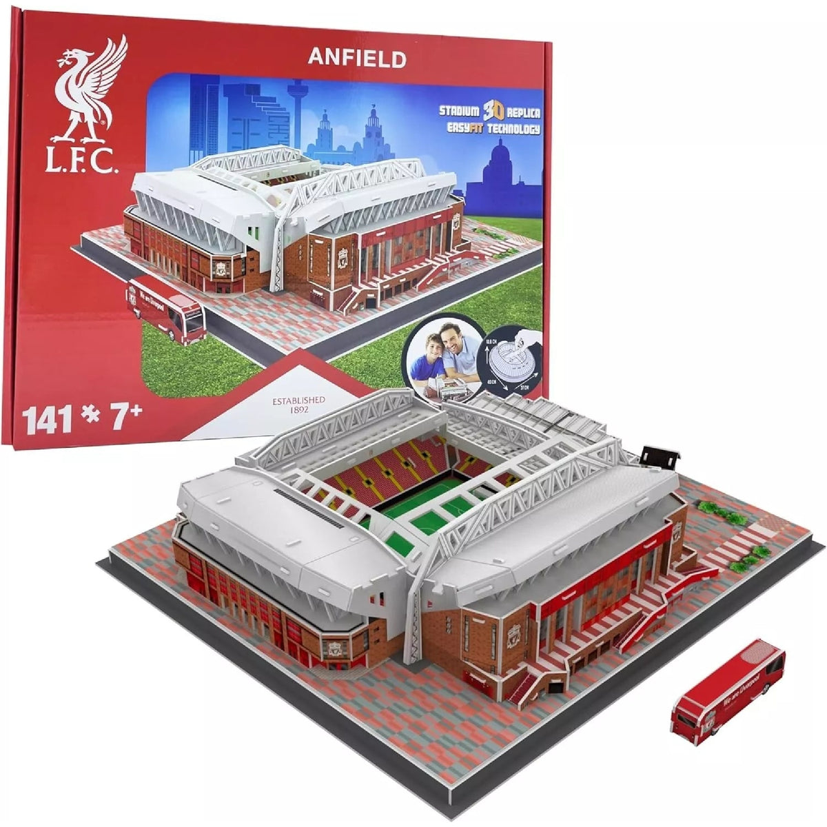 Liverpool FC Anfield 3D Stadium Puzzle, 2024 Edition
