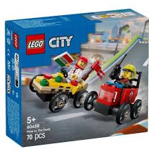 Lego 60458 City Pizza vs. Fire Truck Race Car Pack - CONSTRUCTION - LEGO/KNEX ETC - Beattys of Loughrea
