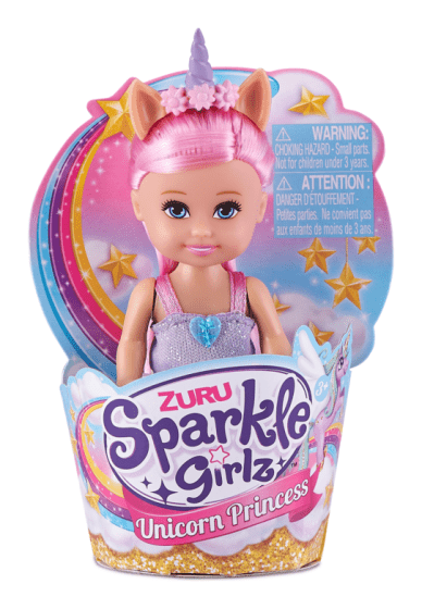 Sparkle Girlz 4.7" Unicorn Princess Cupcake Assortment - DOLLS - Beattys of Loughrea