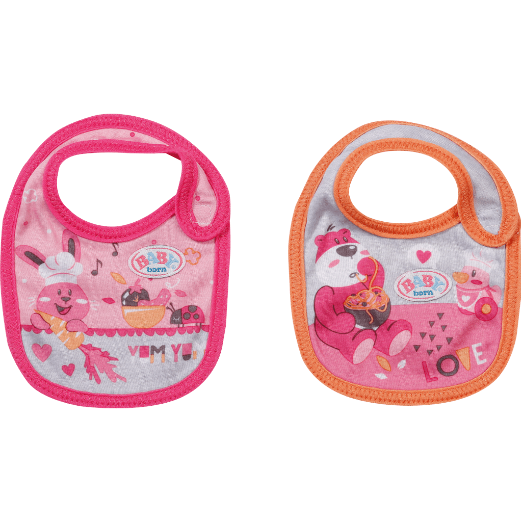 Baby Born Bib 2 Assorted Styles - DOLLS - FAMOSA/ZAPF - Beattys of Loughrea