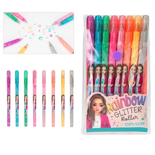 Topmodel Rainbow Glitter Gel Pen Set - ART & CRAFT/MAGIC/AIRFIX - Beattys of Loughrea