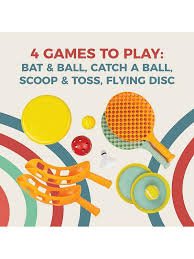 5 In 1 Multiplay (Bat & Ball, Catch A Ball, Scoop & Toss, Frisbee) - SWINGS/SLIDE OUTDOOR GAMES - Beattys of Loughrea