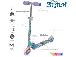 Stitch Folding Inline Scooter With Light Up Wheels - GO KART/SCOOTER/ROCKING HORSE - Beattys of Loughrea