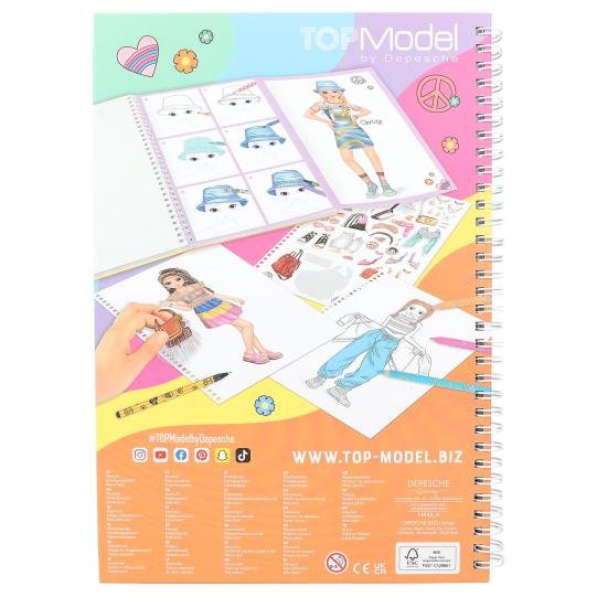 Topmodel Colouring Book With Pen Set - BOOKS - Beattys of Loughrea
