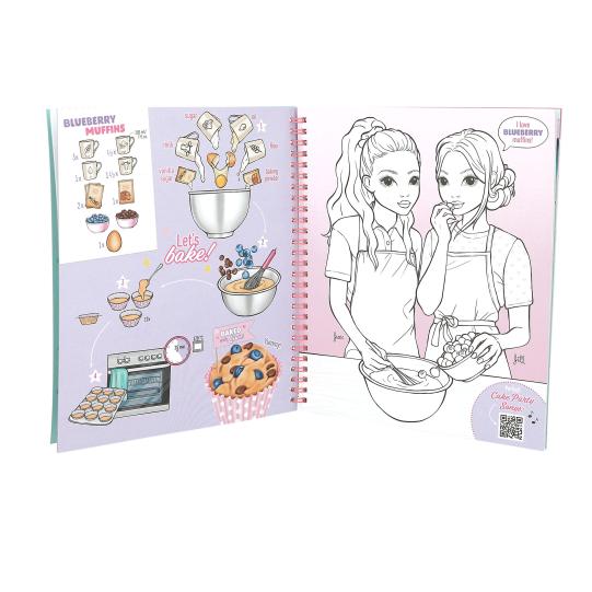Topmodel Cake & Bake Colouring Book With Sequins - BOOKS - Beattys of Loughrea