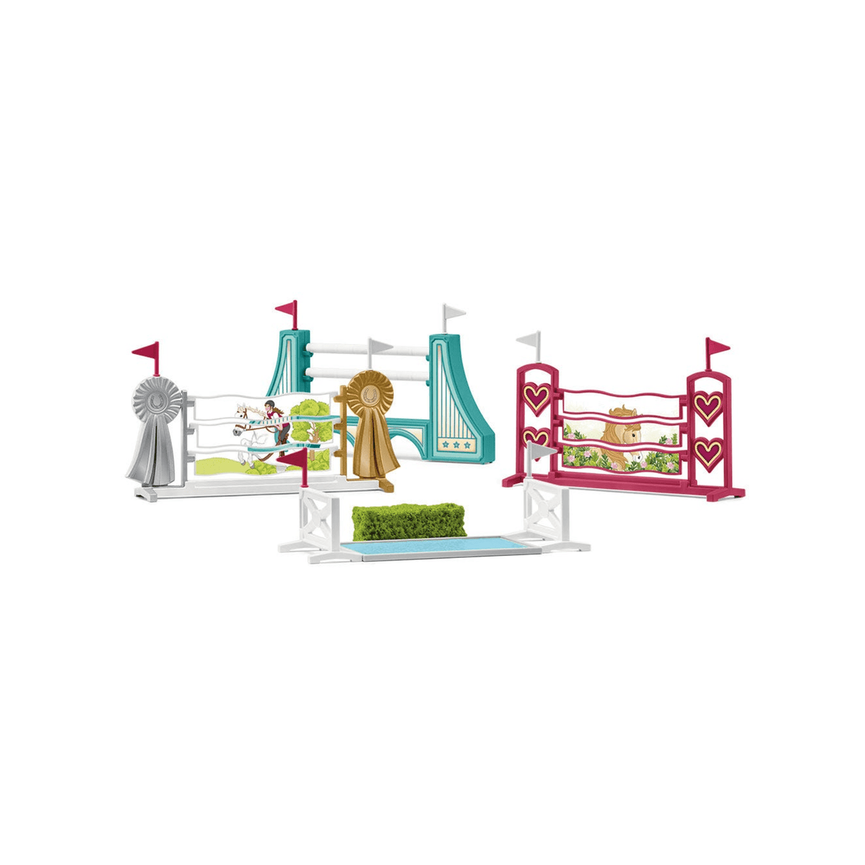 Schleich Horse Obstacle Course Accessories 42612 - FARMS/TRACTORS/BUILDING - Beattys of Loughrea