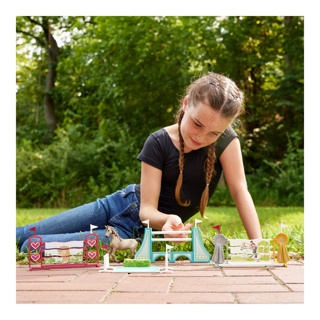Schleich Horse Obstacle Course Accessories 42612 - FARMS/TRACTORS/BUILDING - Beattys of Loughrea