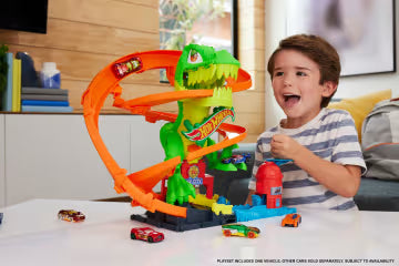 Hot Wheels City T-Rex Blaze Battle Playset