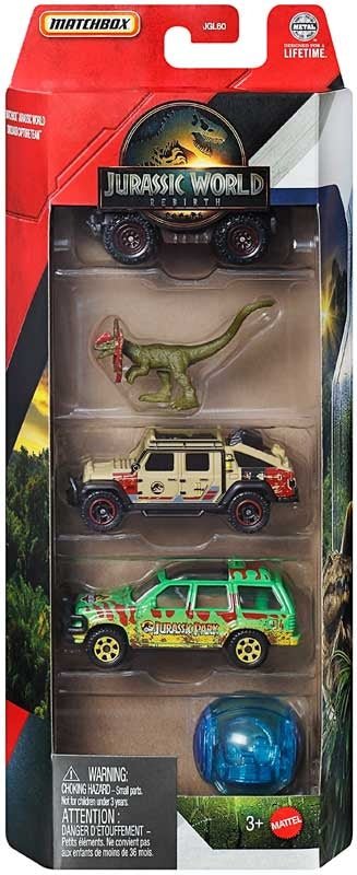 Matchbox Jurassic World 5 - Pack Assorted Styles - A/M, TRANSFORMERS - Beattys of Loughrea