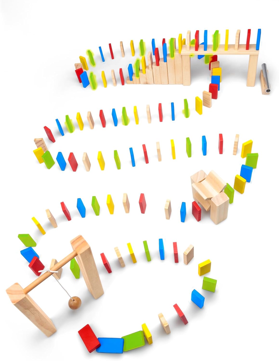 Wooden Domino Race - Beattys of Loughrea | www.beattys.ie