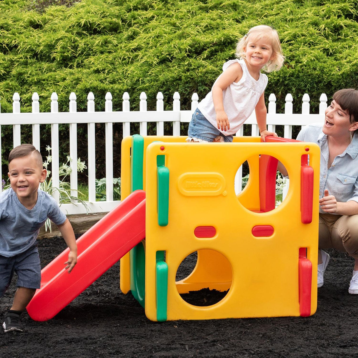 Little Tikes Junior Activity Gym - Natural - SWINGS/SLIDE OUTDOOR GAMES - Beattys of Loughrea