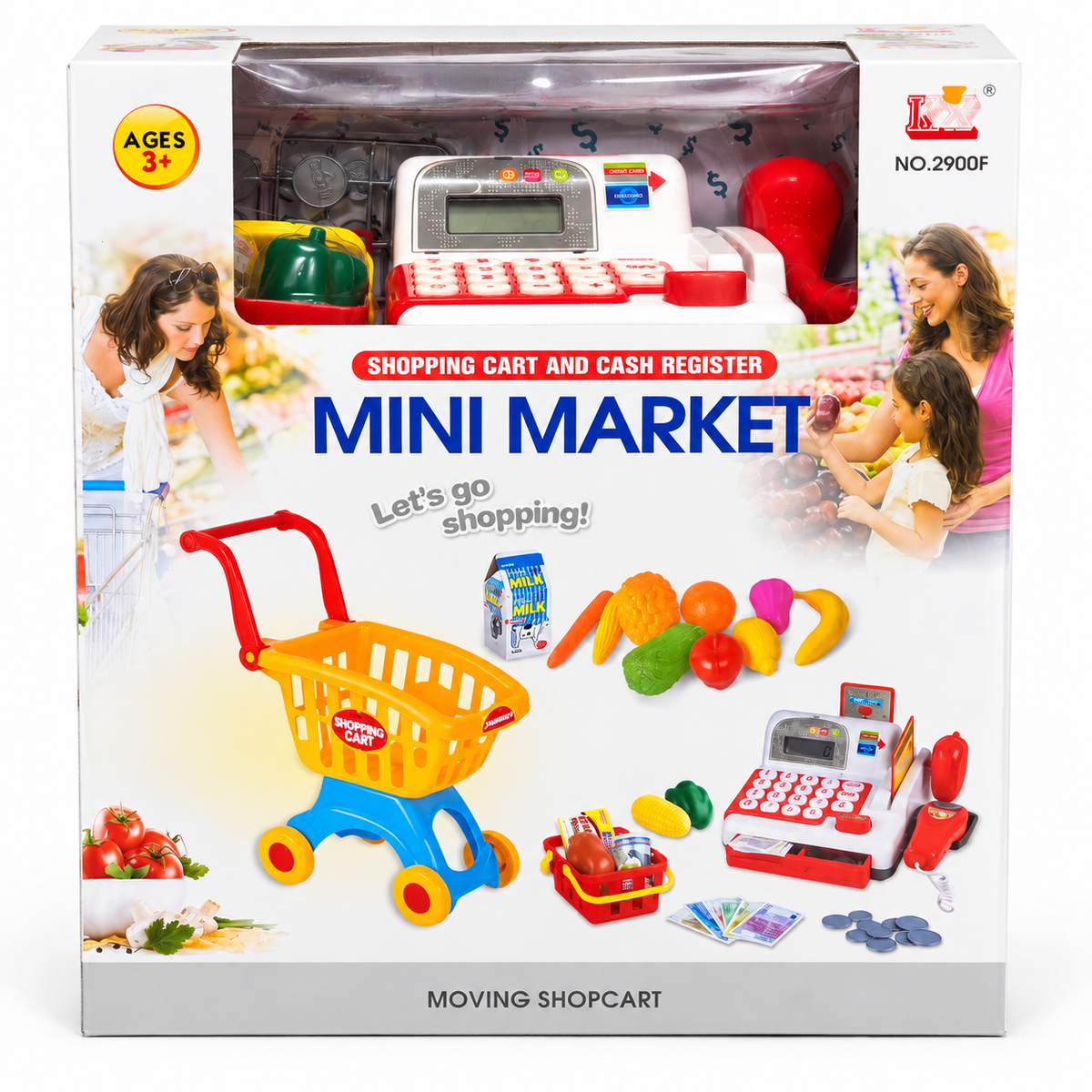Spielzeugkasse & Einkaufswagen-Set | MCC-24000520