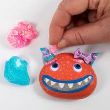 Craft Kit Stone Decoration Assorted Styles Monster - ART & CRAFT/MAGIC/AIRFIX - Beattys of Loughrea