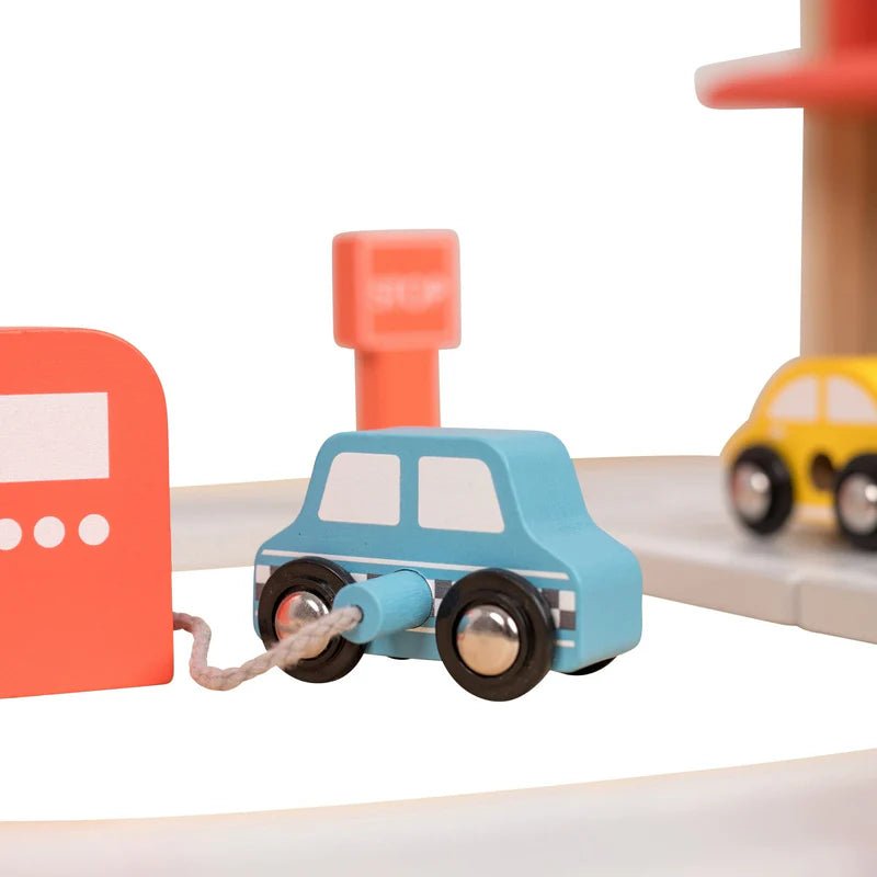 Owl & Fox Wooden Multi - storey Garage - BABY TOYS - Beattys of Loughrea