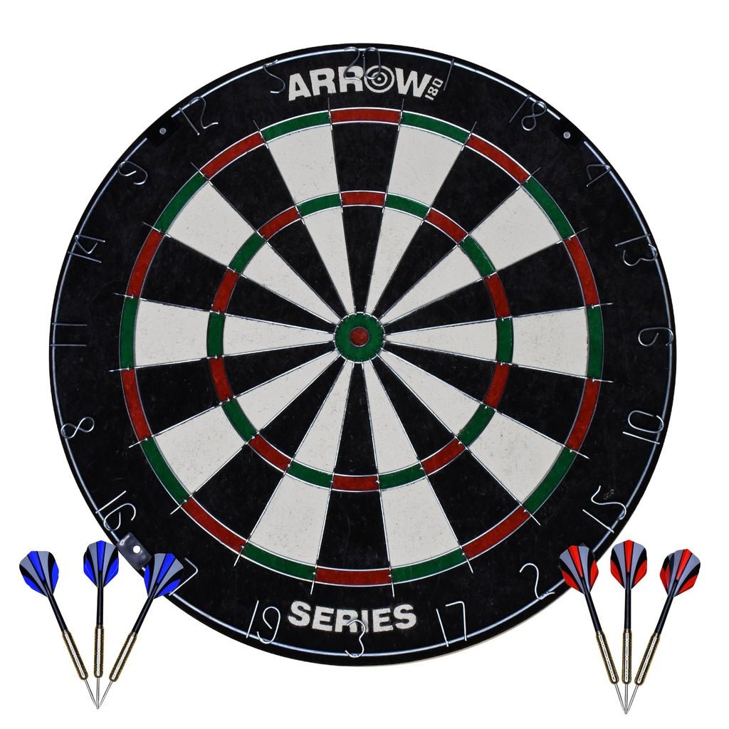 Arrow180 Bristle Dartboard Set - RAQUETS/BALLS/GOLF/DARTS - Beattys of Loughrea