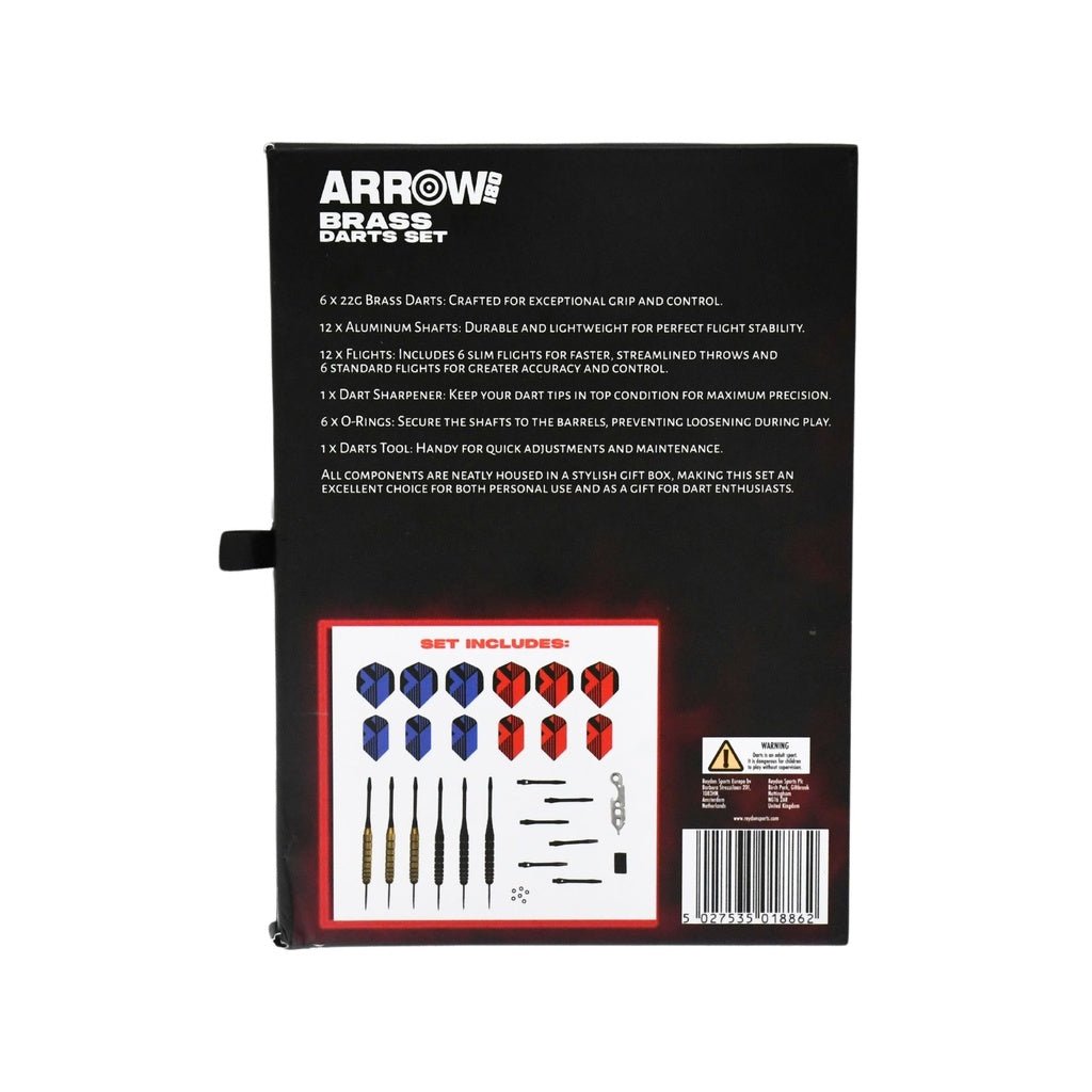 Arrow180 Brass Darts Set - RAQUETS/BALLS/GOLF/DARTS - Beattys of Loughrea