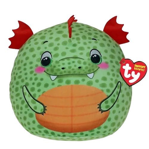 TY Squish - A - Boos Plush - Griffin the Green Dragon - SYLVANIAN / BEANIE BABIES - Beattys of Loughrea