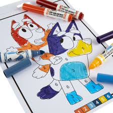 Crayola Bluey Colouring Pages Book Colour By Numbers - ART & CRAFT/MAGIC/AIRFIX - Beattys of Loughrea