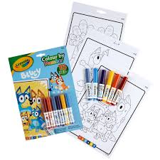 Crayola Bluey Colouring Pages Book Colour By Numbers - ART & CRAFT/MAGIC/AIRFIX - Beattys of Loughrea