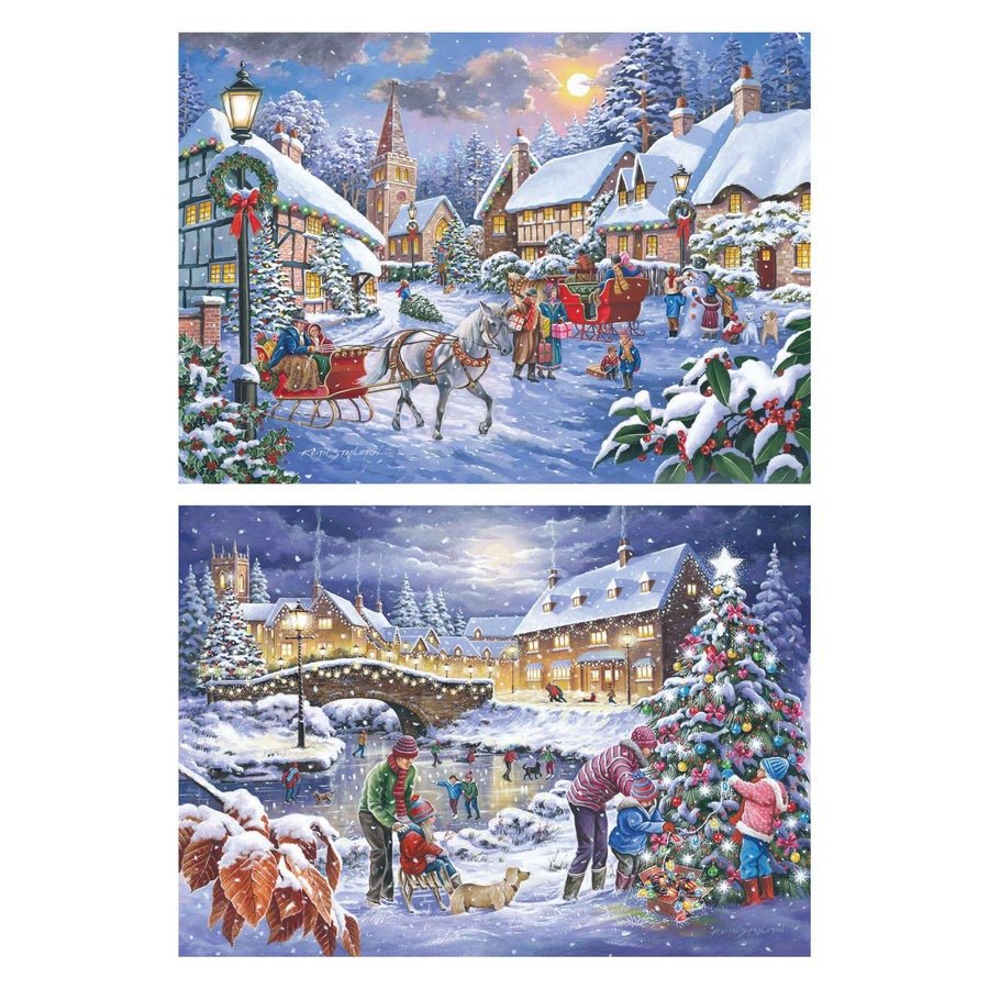 House of Puzzles Christmas Is Coming - 2 x BIG 500 Piece - JIGSAWS - Beattys of Loughrea