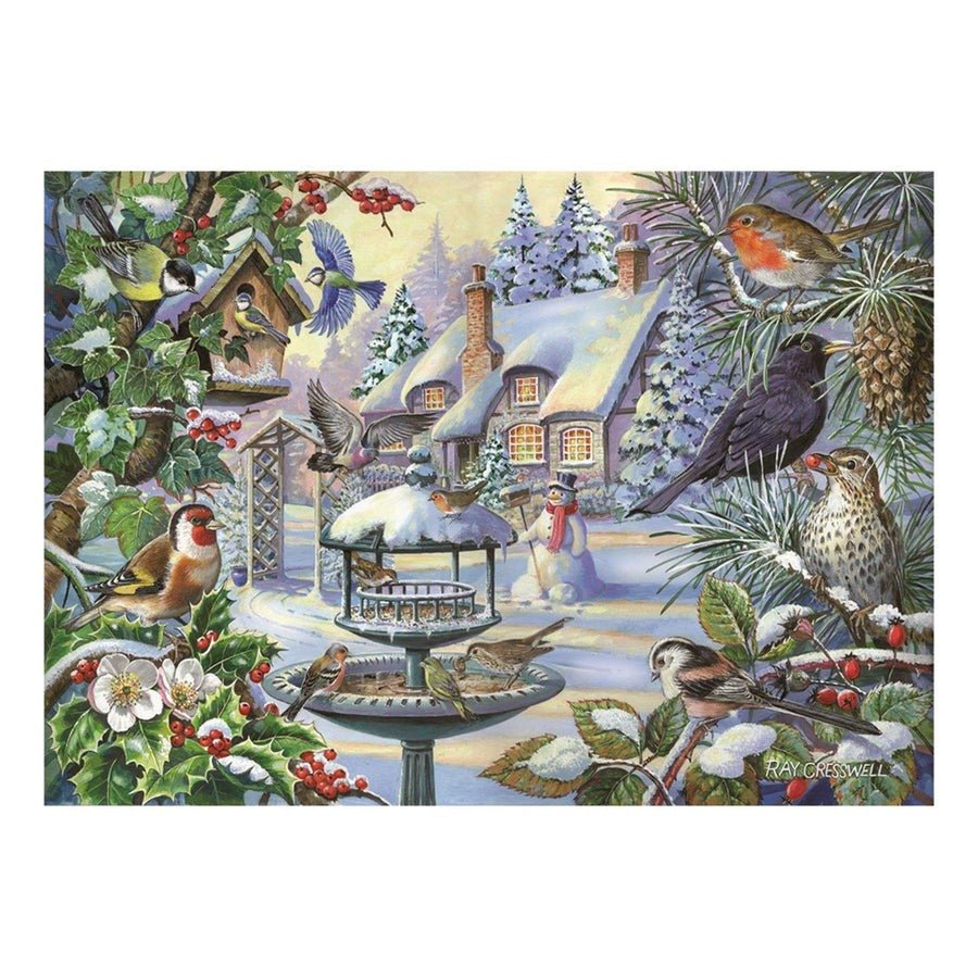 House of Puzzles Winter Birds - BIG 500 Piece Jigsaw Puzzle - JIGSAWS - Beattys of Loughrea