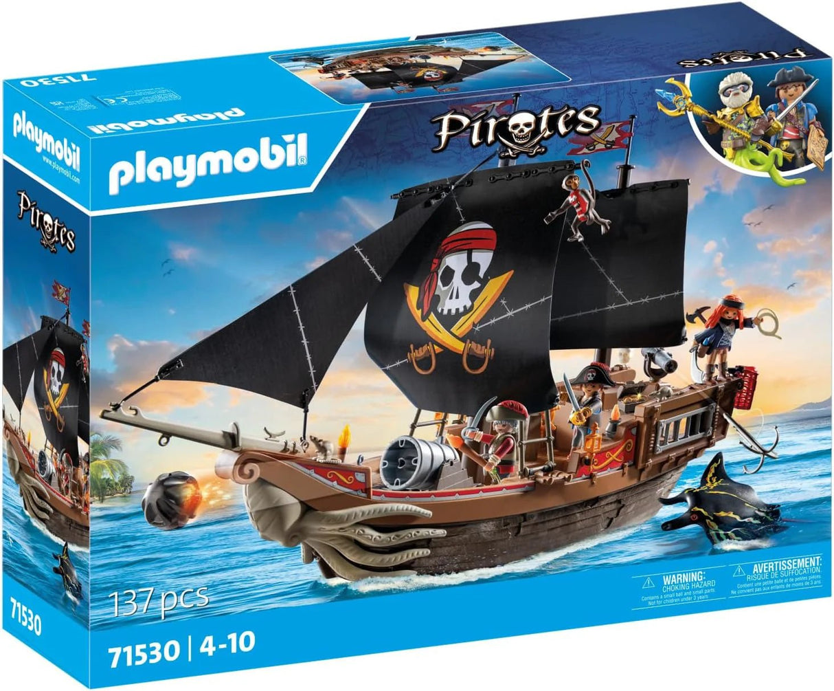 PLAYMOBIL Large Pirate Ship - CONSTRUCTION - LEGO/KNEX ETC - Beattys of Loughrea