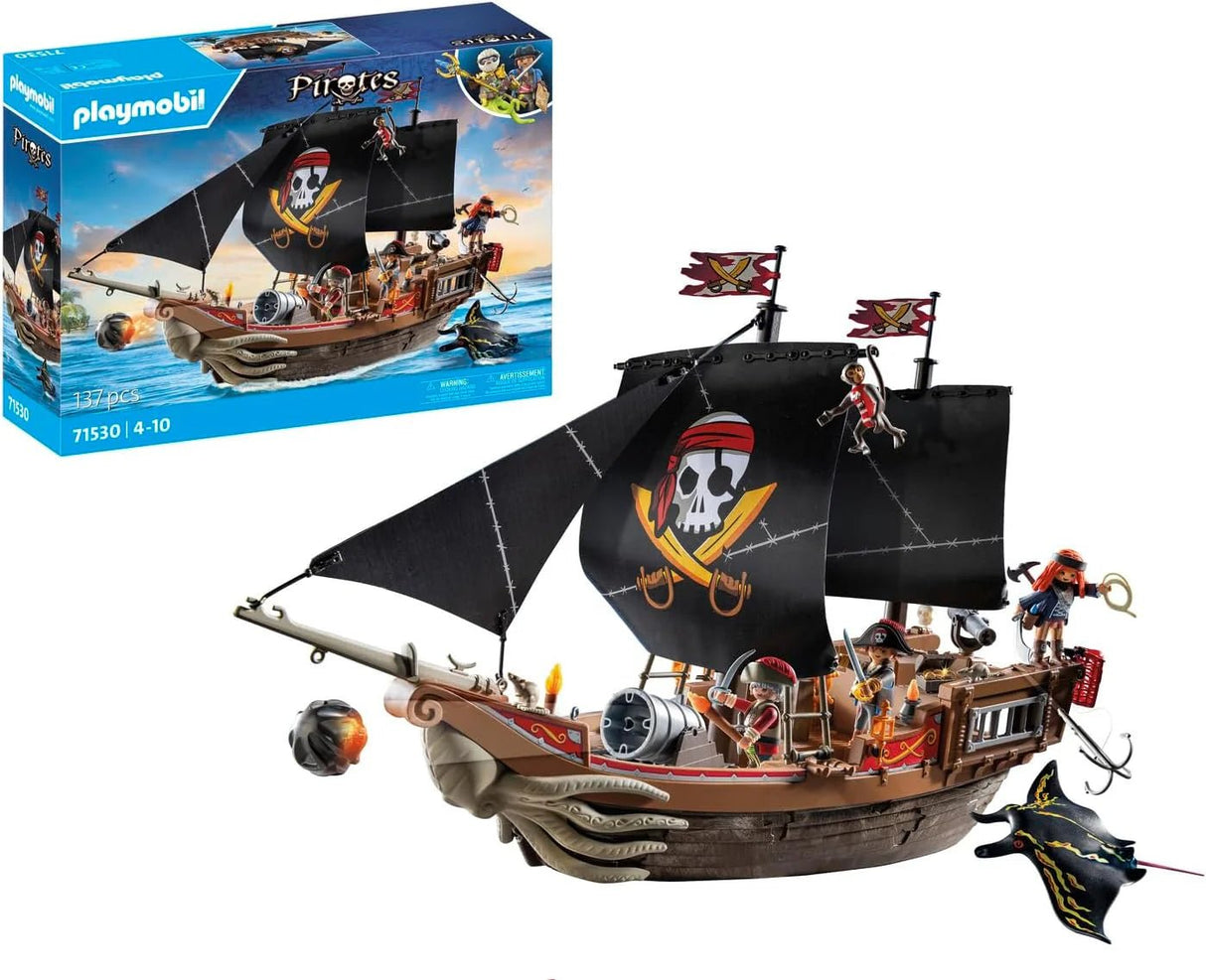 PLAYMOBIL Large Pirate Ship - CONSTRUCTION - LEGO/KNEX ETC - Beattys of Loughrea