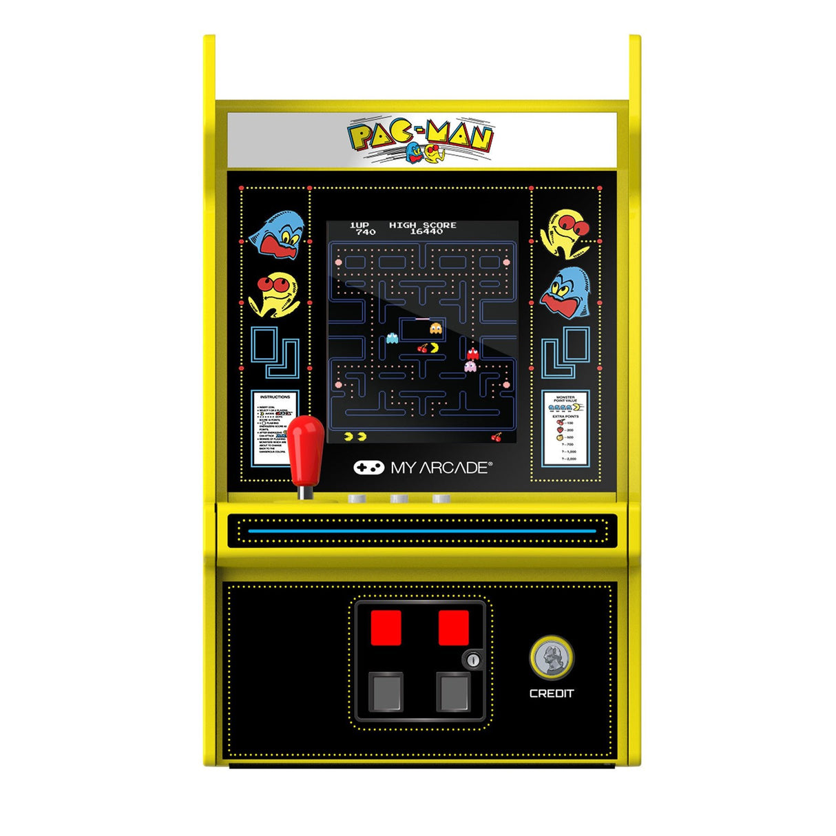 Pac - Man Micro Player Pro 6.7" Portable Retro Arcade - PLAYSTATION/NINTENDO/GAMEBOY/XBOX - Beattys of Loughrea