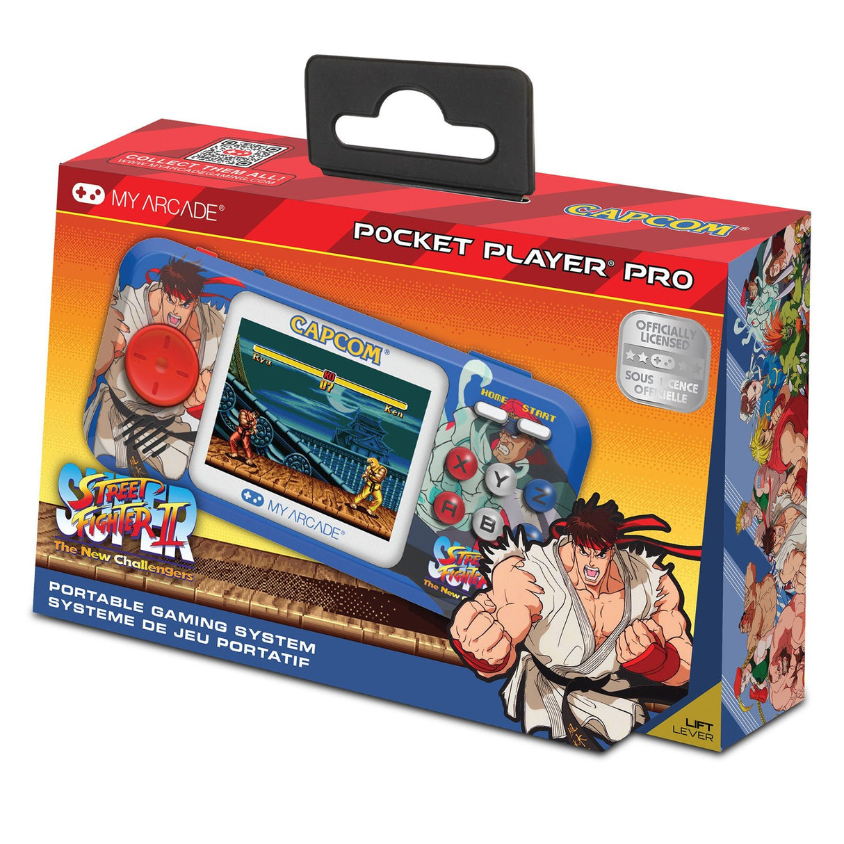 Super Street Fighter II Pocket Player Pro Portable Gaming System (2 Games In 1) - PLAYSTATION/NINTENDO/GAMEBOY/XBOX - Beattys of Loughrea