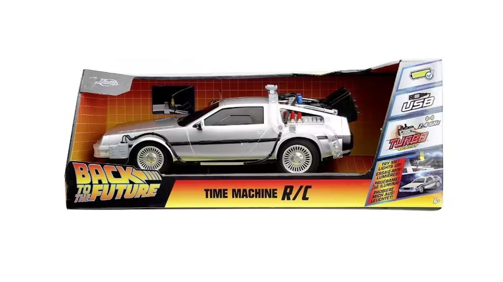 Back to the Future Time Machine DeLorean Remote Control Vehicle 1:16 Scale