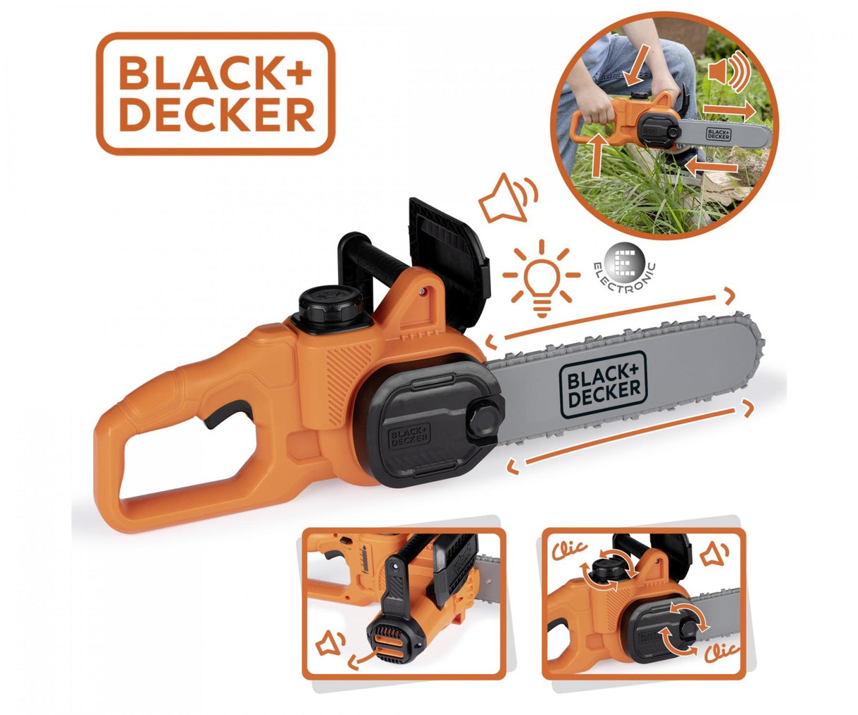 Black & Decker Toy Chainsaw - TOOLS/GUNS - Beattys of Loughrea