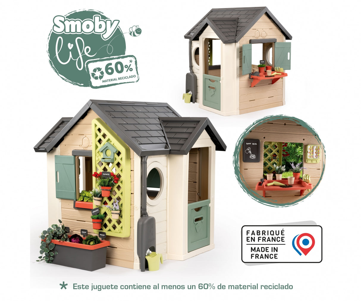 Smoby Life Garden House - SWINGS/SLIDE OUTDOOR GAMES - Beattys of Loughrea