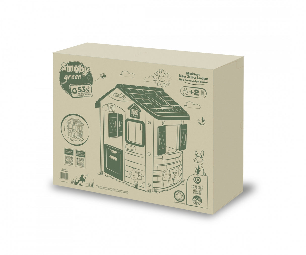 Smoby Life Jura Lodge Playhouse - SWINGS/SLIDE OUTDOOR GAMES - Beattys of Loughrea