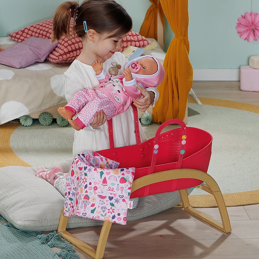 Baby Born 3 - In - 1 Bassinet With Rocking Stand - DOLLS - FAMOSA/ZAPF - Beattys of Loughrea