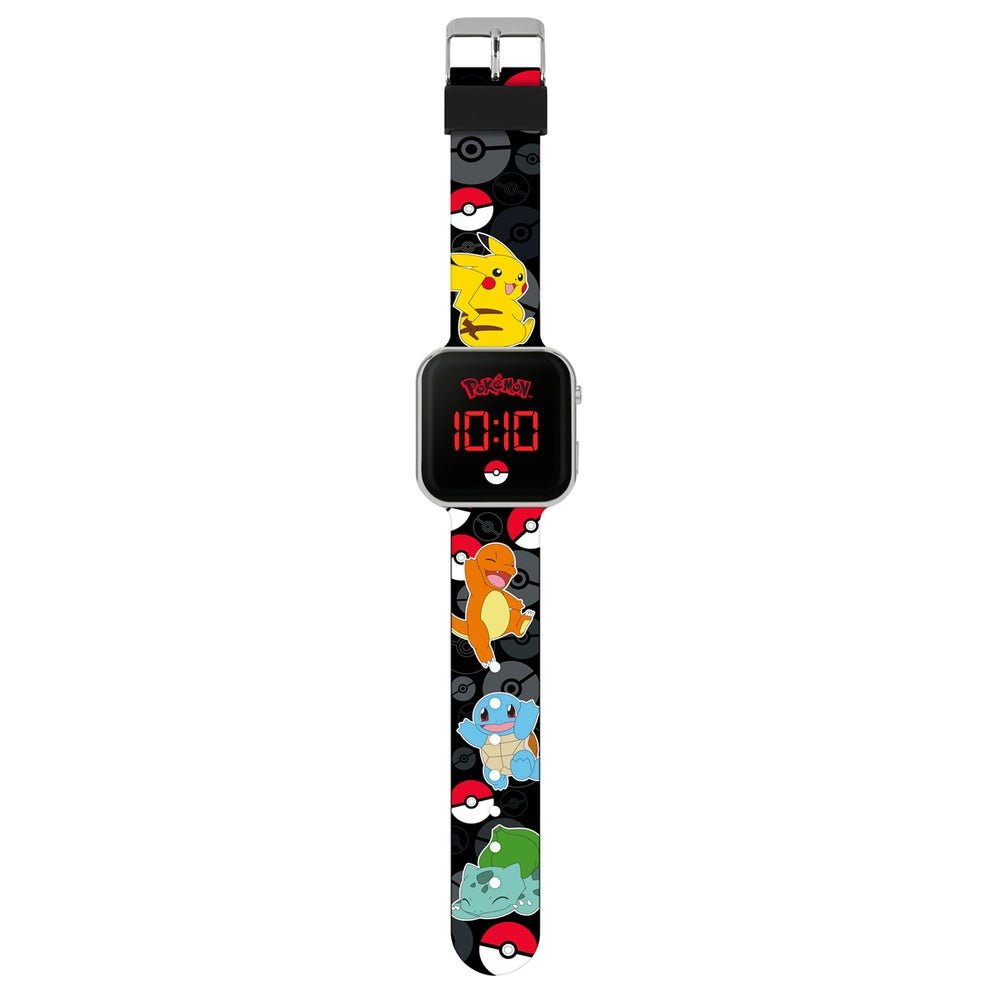 Pokémon Black LED Watch with Printed Character Strap - VTECH/EDUCATIONAL - Beattys of Loughrea