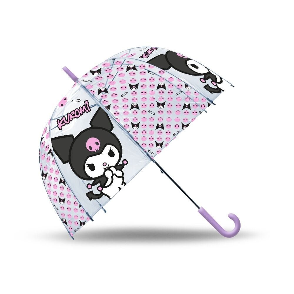 Kids Transparent 46cm Manual Umbrella Kuromi - VTECH/EDUCATIONAL - Beattys of Loughrea