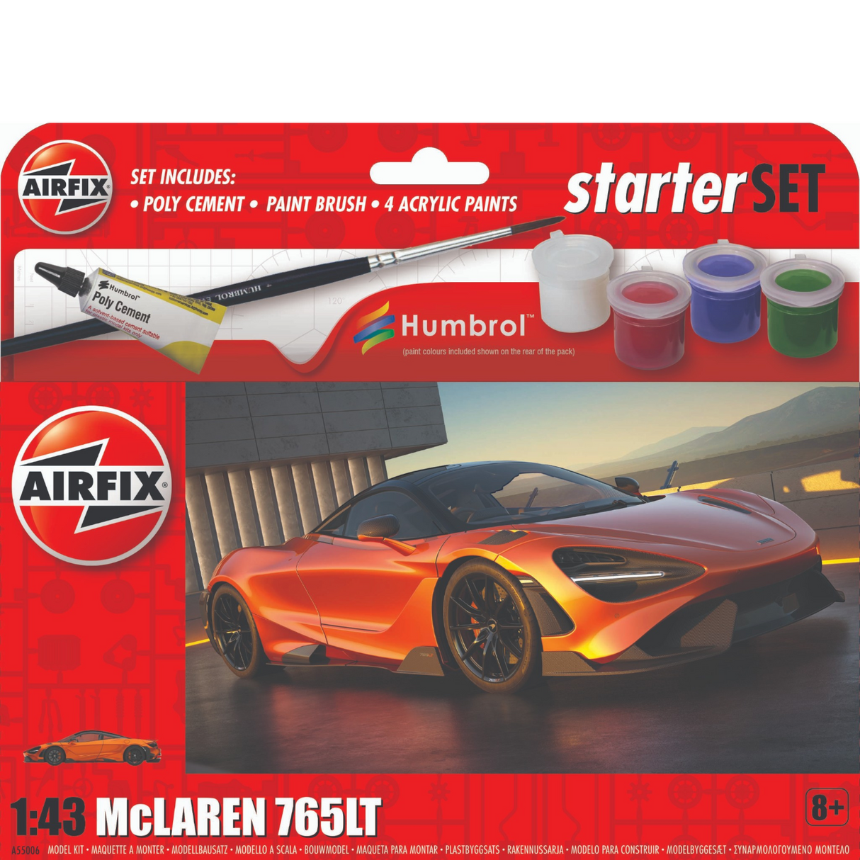 Airfix Starter Set McLaren 765LT A55006