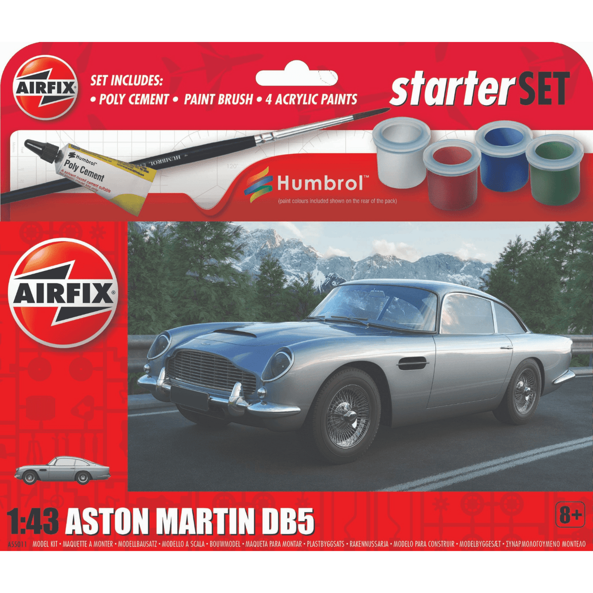 Airfix Starter Set Aston Martin DB5 A55011 - ART & CRAFT/MAGIC/AIRFIX - Beattys of Loughrea