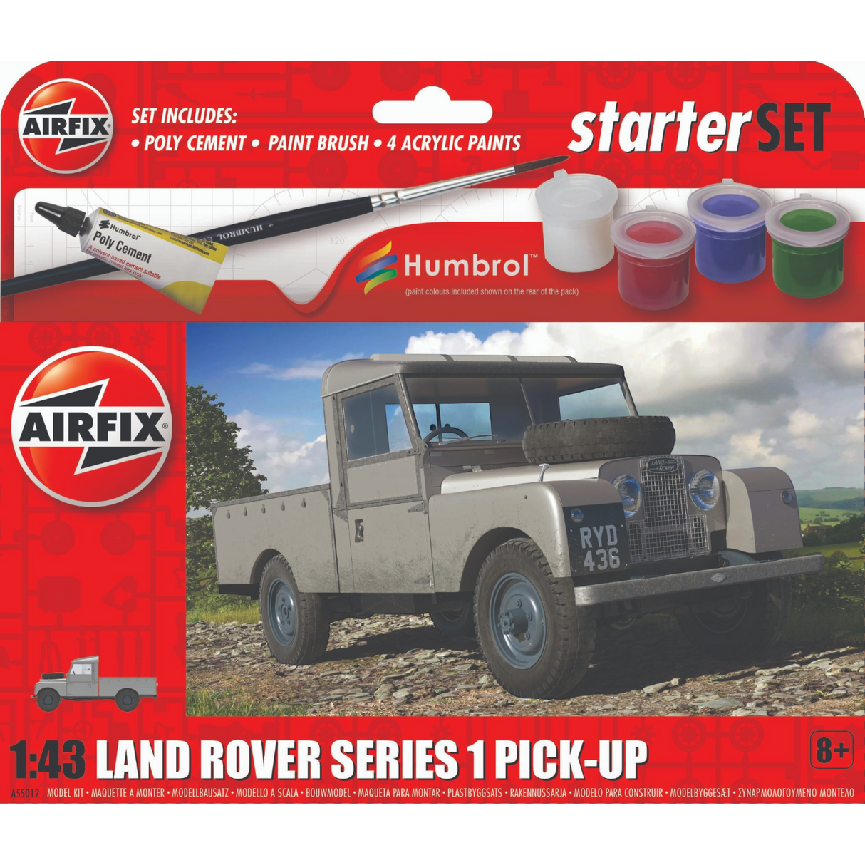 Airfix Starter Set Land Rover Series 1 Pick-Up A55012