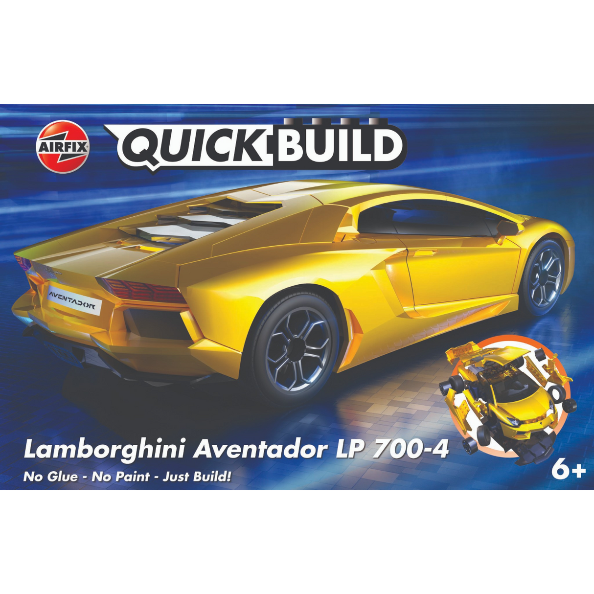 Airfix QUICKBUILD Lamborghini Aventador Yellow J6026