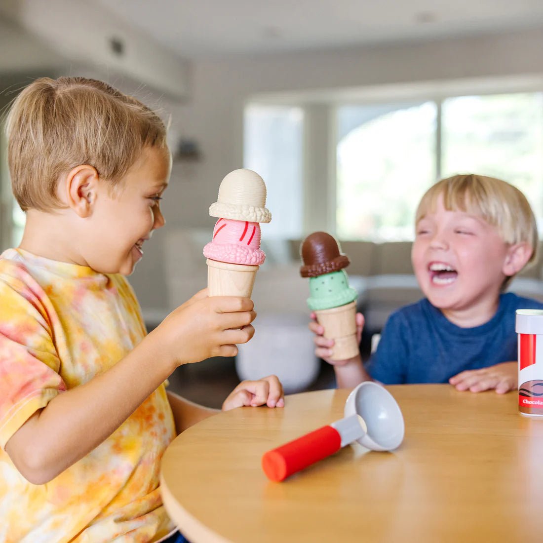 Melissa & Doug Scoop & Stack Ice Cream Cone Play Set - ROLE PLAY - Beattys of Loughrea