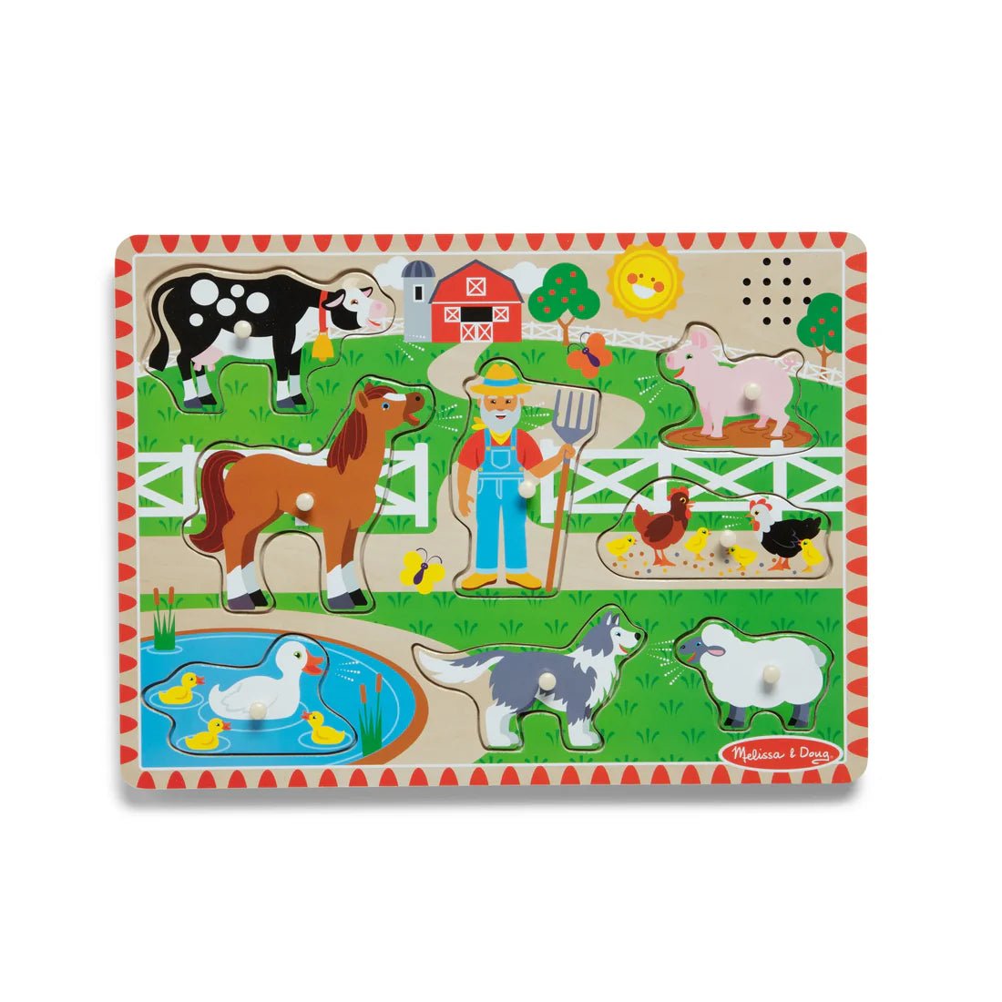 Melissa & Doug Old MacDonalds Farm Sound Puzzle - JIGSAWS - Beattys of Loughrea