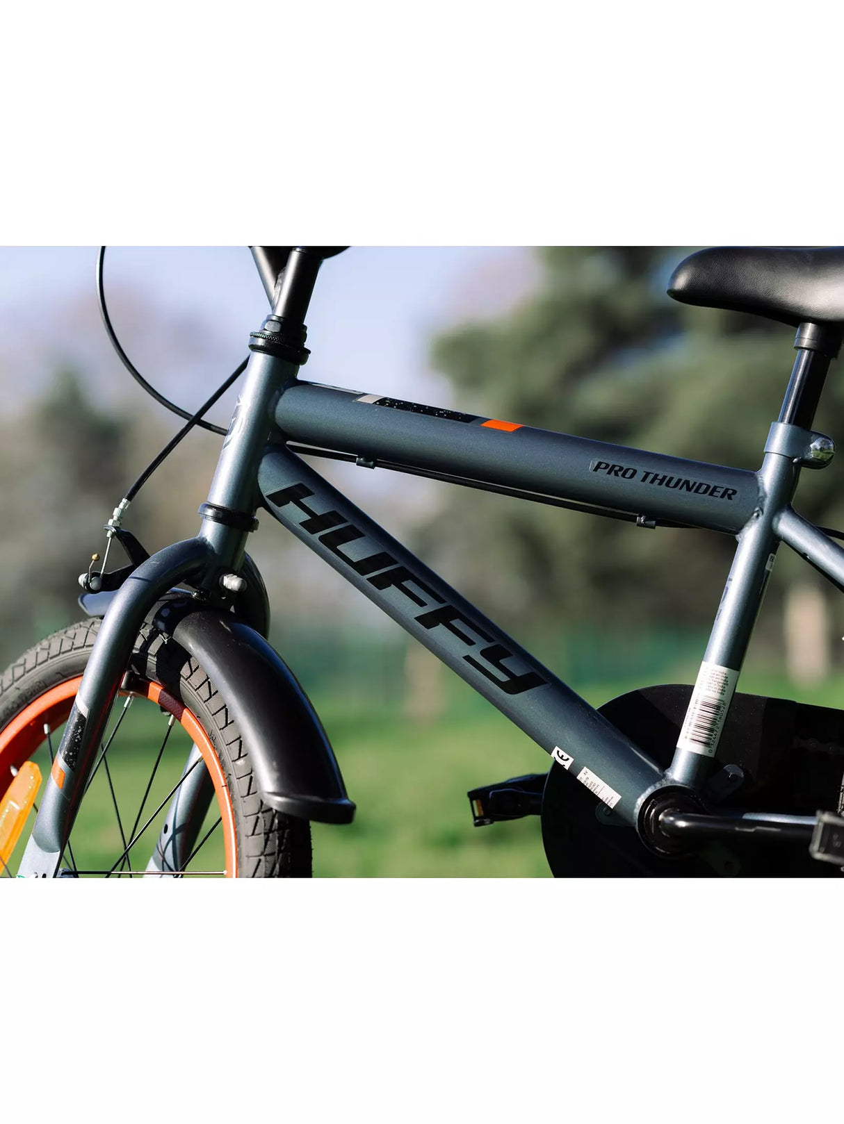 Huffy Pro Thunder 16" Bike - Charcoal - BIKES - FULL SIZE - Beattys of Loughrea