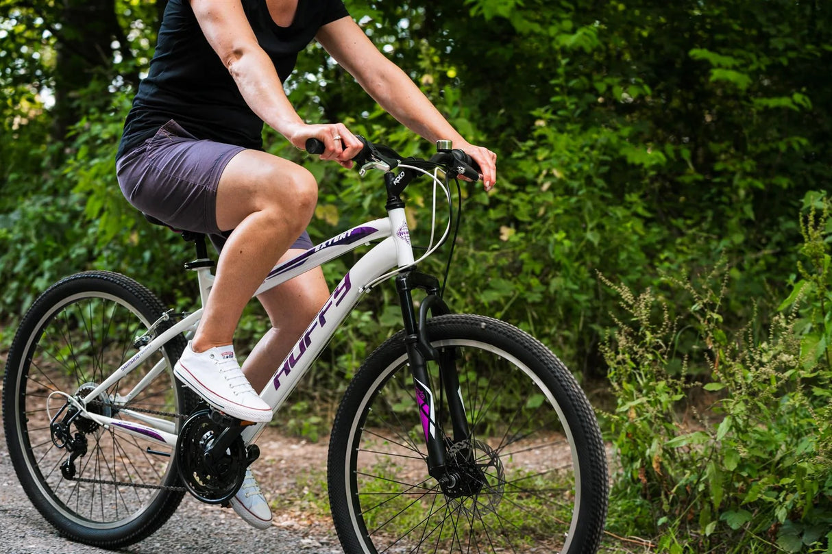 Huffy Extent 26" Hardtail Mountain Bike White/Purple - BIKES - FULL SIZE - Beattys of Loughrea