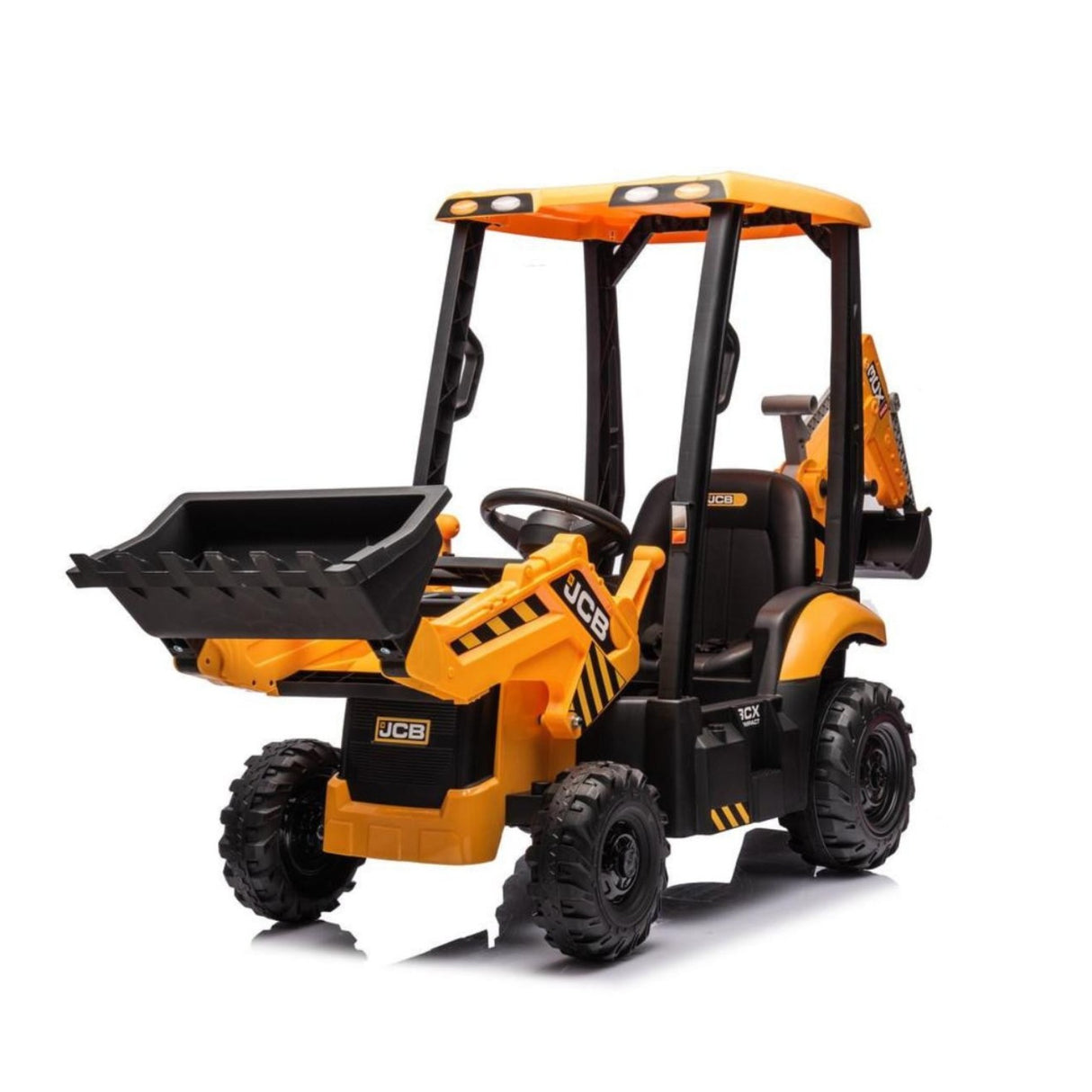 JCB Digger 12V Electric Ride On Tractor With Loader & Backhoe