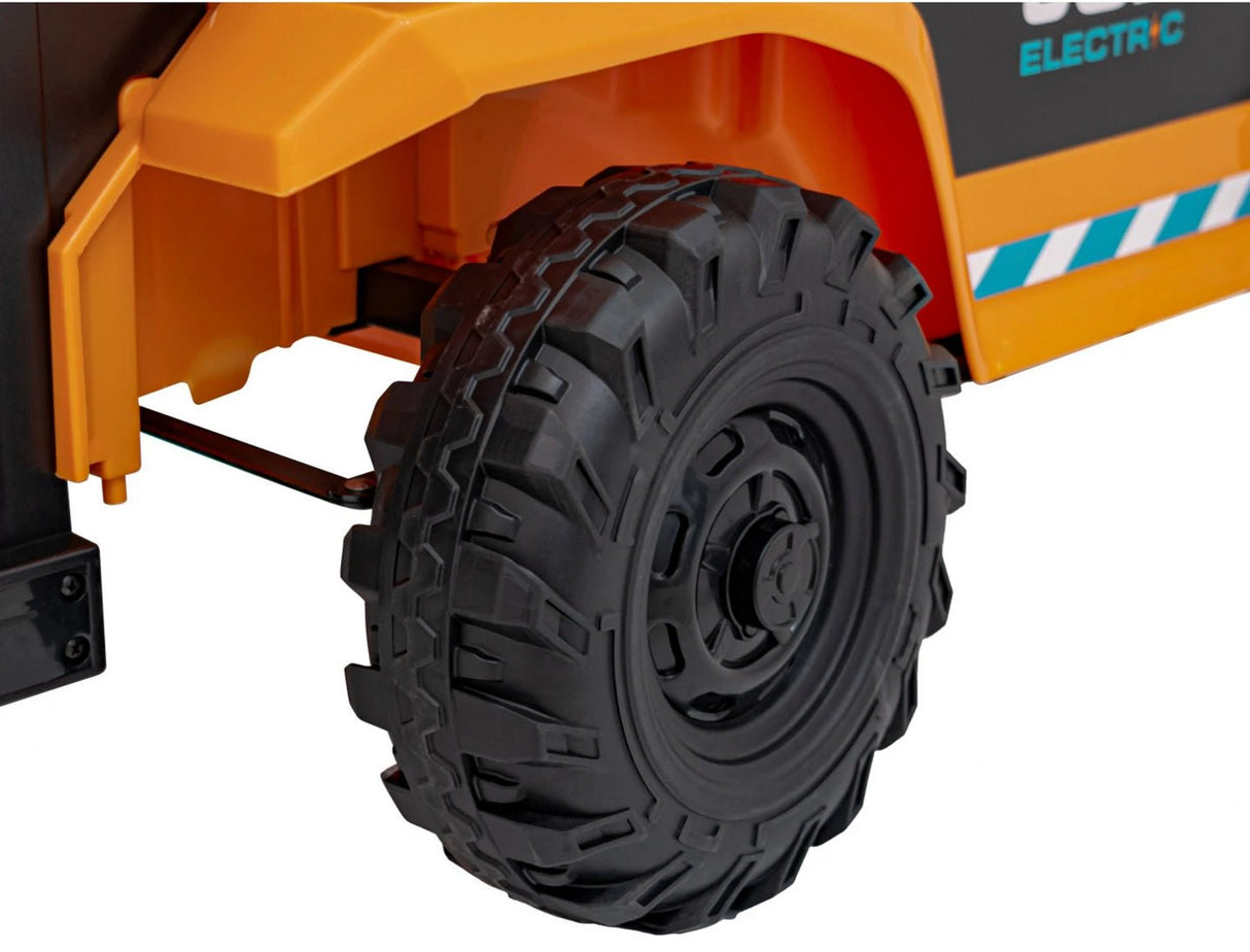 JCB Forklift 12V Electric Ride On Tractor - Yellow - Beattys of Loughrea | www.beattys.ie